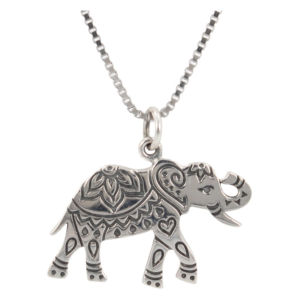 Buy Ross-Simons 18kt Gold Over Sterling Silver Elephant Pendant Necklace  With Diamond Accent Online at desertcartINDIA