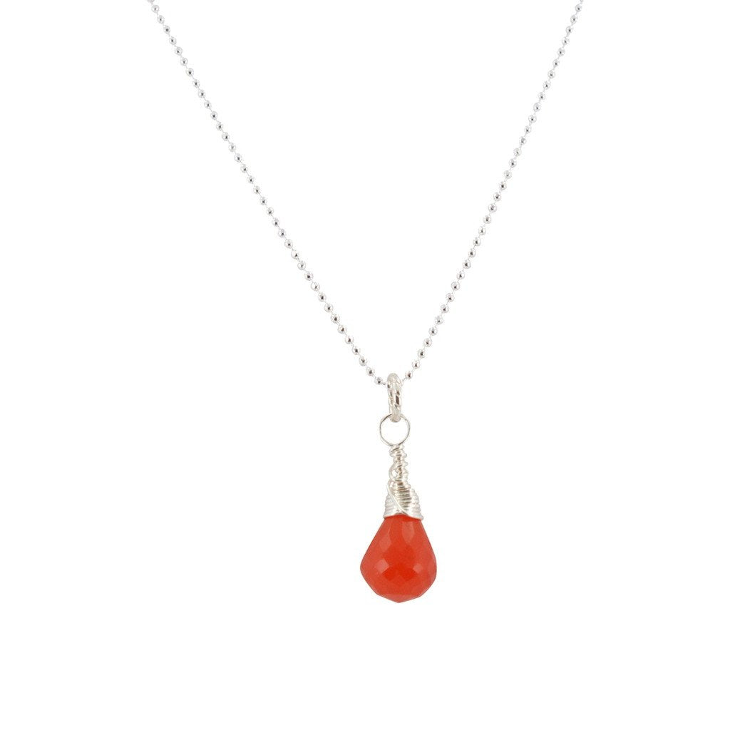 Sacral Chakra - Carnelian Briolette Necklace