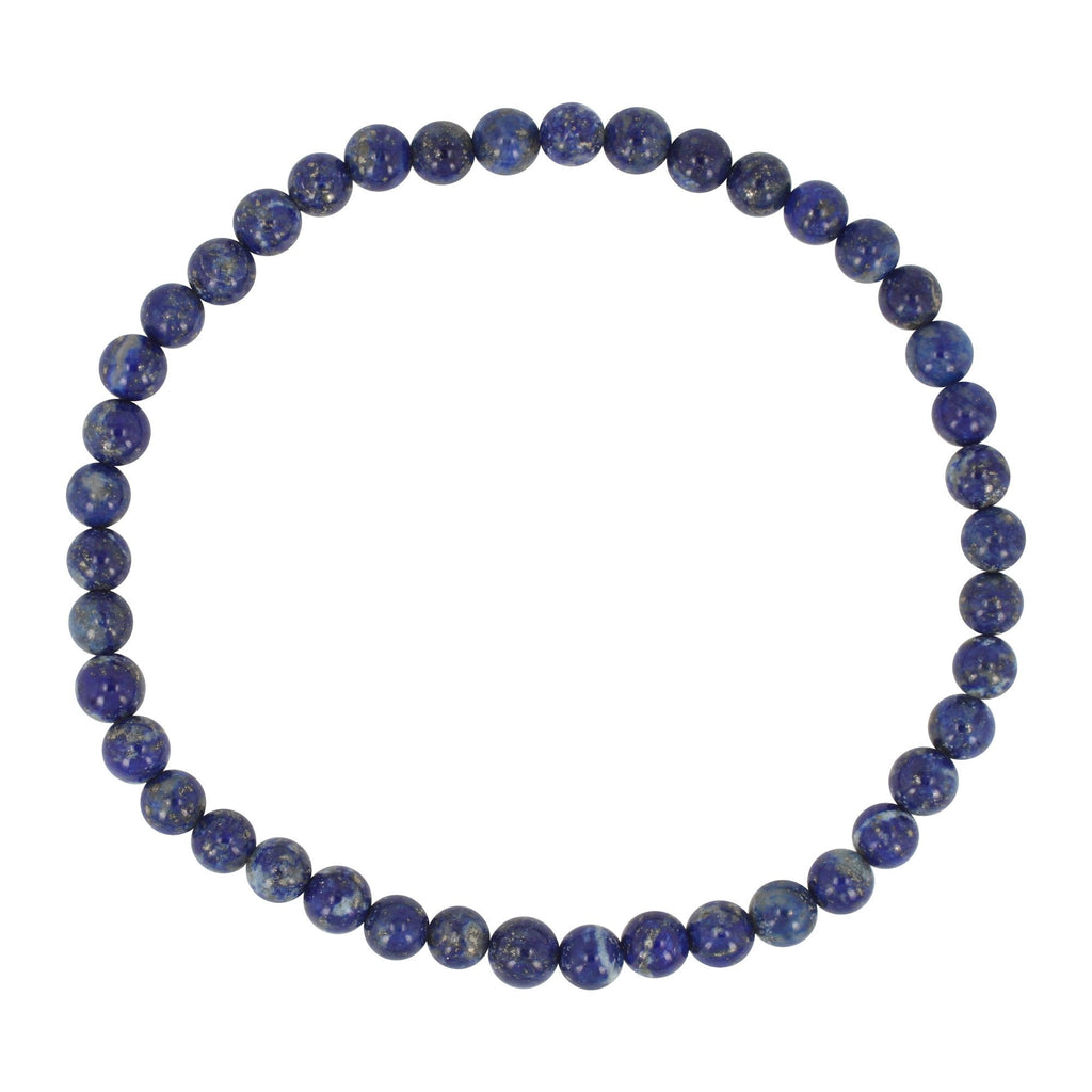 Lapis Lazuli Stretch Bracelet - 4mm,  6.5