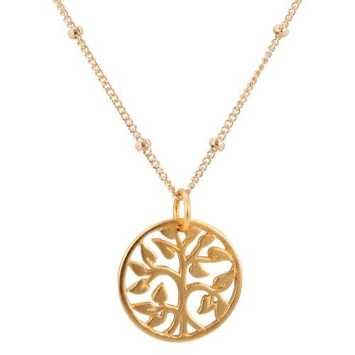 Single Tree of Life Brass Pendant,Size 1" inch (26mm length), Adj –  Overgauged