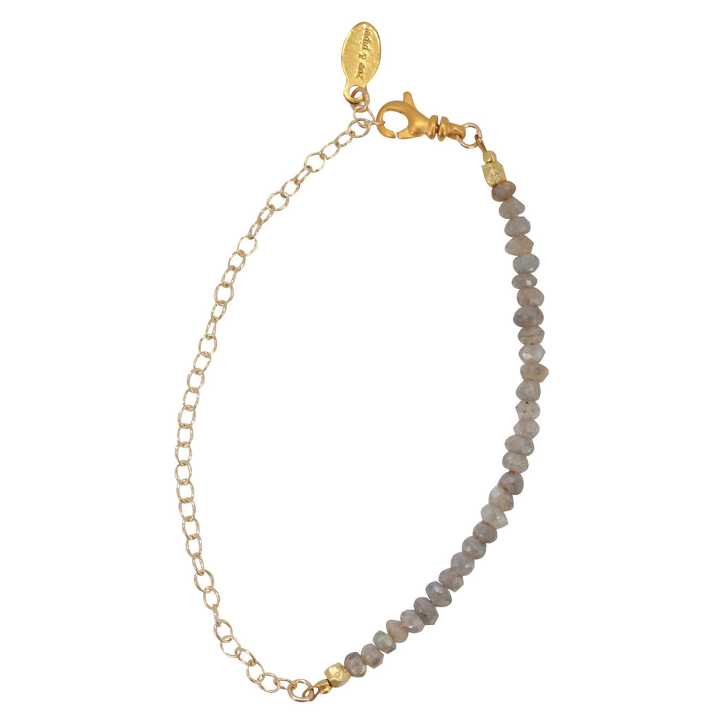 Gemstone Bracelet on Gold Filled Chain, Choice of Stone