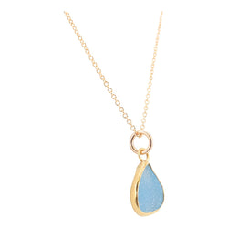 As seen on Law & Order - Blue Druzy Necklace