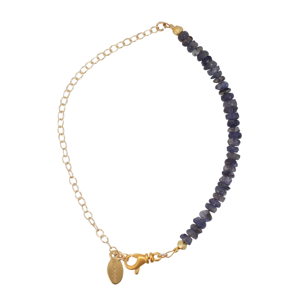 Gemstone Bracelet on Gold Filled Chain, Choice of Stone