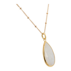 Gold Moonstone Necklace