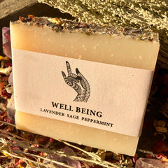 Well Being Goat's Milk Soap - 4oz, Lavender, Sage, Peppermint, and Basil